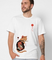 Футболка мужская с принтом Cat Japan CRC 16037-3 56900