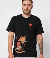 Футболка мужская с принтом Cat Japan CRC 16037-8 57053