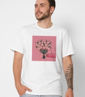 Футболка мужская с принтом Finger Flowers CRC 16043-3 57061