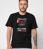 Футболка мужская с принтом Lets Start CRC 16048-8 57068