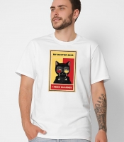 Футболка мужская с принтом Wine Cat CRC 16060-3 57085