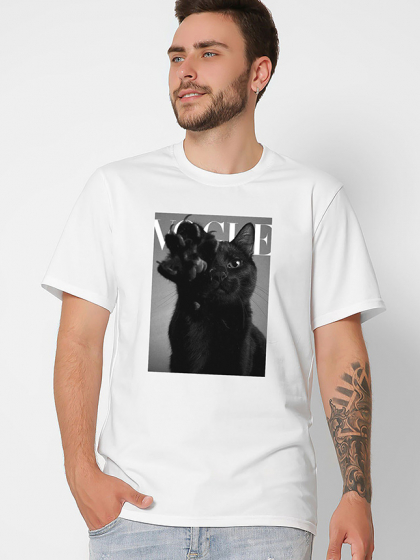 Футболка мужская с принтом Vogue Kitty CRC 16061-3 56896