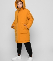 Желтая зимняя куртка для мальчика 45002