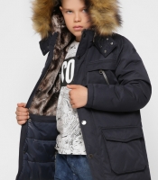 Зимняя синяя куртка для мальчика 36922 Зимняя синяя куртка для мальчика 36922