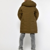 Зимняя куртка хаки на пуху для мальчика 56022  xp-2171