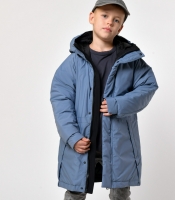 Зимняя синяя куртка на пуху для мальчика 56023 Зимняя синяя куртка на пуху для мальчика 56023