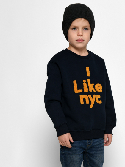 Подростковый свитшот с вышивкой "I like NYC" 52544
