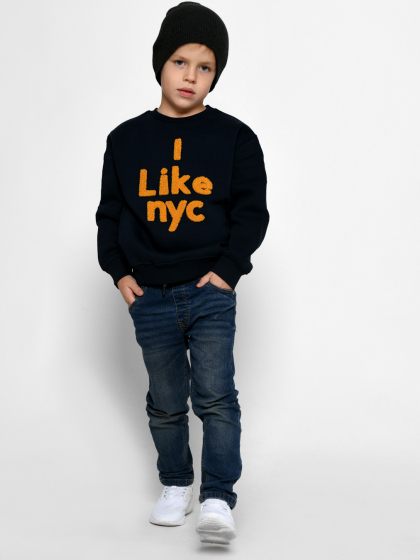 Подростковый свитшот с вышивкой "I like NYC" 52544