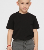 Детская черная футболка 38377