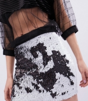 Юбка женская мини с пайетками Carica UB-3055-5 58075