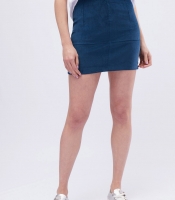 Юбка женская велюровая мини облегающая Carica UB-3236-18 58093