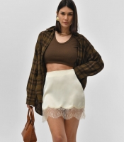 Юбка женская мини шелковая с кружевом Rica Rossa RR-32007-31 58116