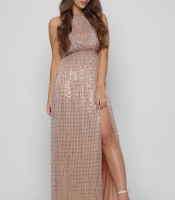 Изысканное вечернее платье в пол с пайетками 36499