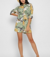 Костюм с рубашкой и шортами цвет зеленый 48813