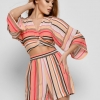 Яркий женский костюм в полоску 48587  xp-2309