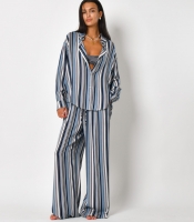 Женский костюм в полоску с рубашкой и брюками 56258