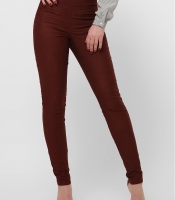 Модные терракотовые леггинсы на высокой талии 36610