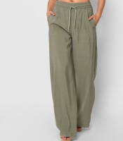 Брюки клеш зеленые 43298