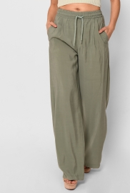 Брюки клеш зеленые 43298 Брюки клеш зеленые 43298