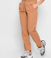 Брюки песок на завязке 43316