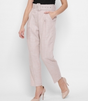 Широкие бежевые женские брюки 43335