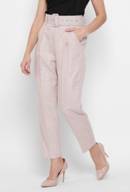 Широкие бежевые женские брюки 43335 Широкие бежевые женские брюки 43335