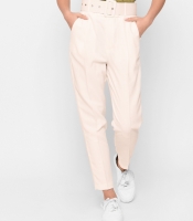 Легкие классические брюки с поясом 43334