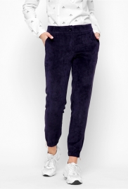 Синие женские брюки из вельвета 28686 Синие женские брюки из вельвета 28686