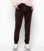 Женские шоколадные брюки из вельвета 28687