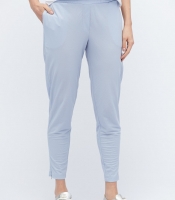 Повседневные голубые брюки с молниями 32831
