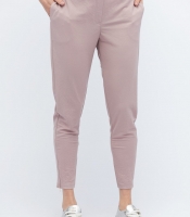 Повседневные розовые брюки с молниями 32827