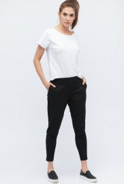Повседневные черные брюки с молниями 32832 Повседневные черные брюки с молниями 32832