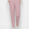 Однотонные розовые брюки на резинке 35506  xp-2391