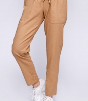 Летние брюки цвета песок 35750