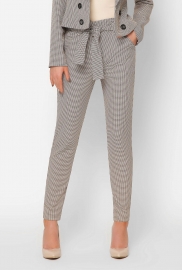 Костюмные брюки с узором в гусиную лапку 36606 Костюмные брюки с узором в гусиную лапку 36606