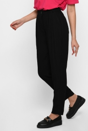 Льняные женские черные брюки 37412 Льняные женские черные брюки 37412
