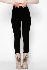 Женские черные леггинсы с широкой резинкой 53261 Женские черные леггинсы с широкой резинкой 53261