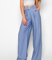 Голубые широкие брюки 48581 Голубые широкие брюки 48581