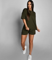 Летний костюм хаки в стиле оверсайз 55559