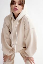 Теплый бежевый спортивный костюм 52767 Теплый бежевый спортивный костюм 52767