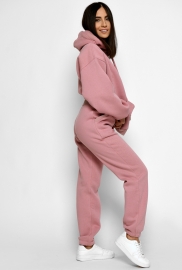 Теплый пудровый спортивный костюм 52678 Теплый пудровый спортивный костюм 52678