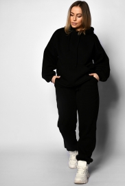 Теплый черный спортивный костюм 55438 Теплый черный спортивный костюм 55438
