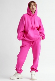 Теплый малиновый спортивный костюм 55435 Теплый малиновый спортивный костюм 55435