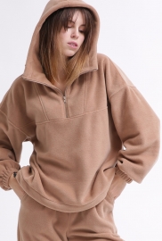 Женский бежевый флисовый костюм 55859 Женский бежевый флисовый костюм 55859