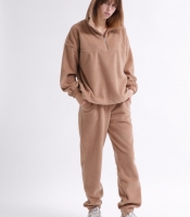 Женский бежевый флисовый костюм 55859