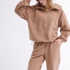 Женский бежевый флисовый костюм 55859 xp-2456 Женский бежевый флисовый костюм 55859 xp-2456