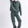 Уютный зеленый спортивный костюм в стиле оверсайз 55864  xp-2461