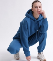 Уютный синий спортивный костюм в стиле оверсайз 55865