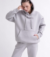 Уютный серый спортивный костюм в стиле оверсайз 55861