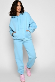 Теплый голубой спортивный костюм 52352 Теплый голубой спортивный костюм 52352